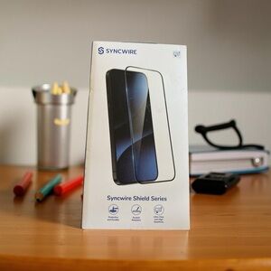 Syncwire Shield Series Tempered Glass Screen Protector 3-Pack for iPhone 15 Pro